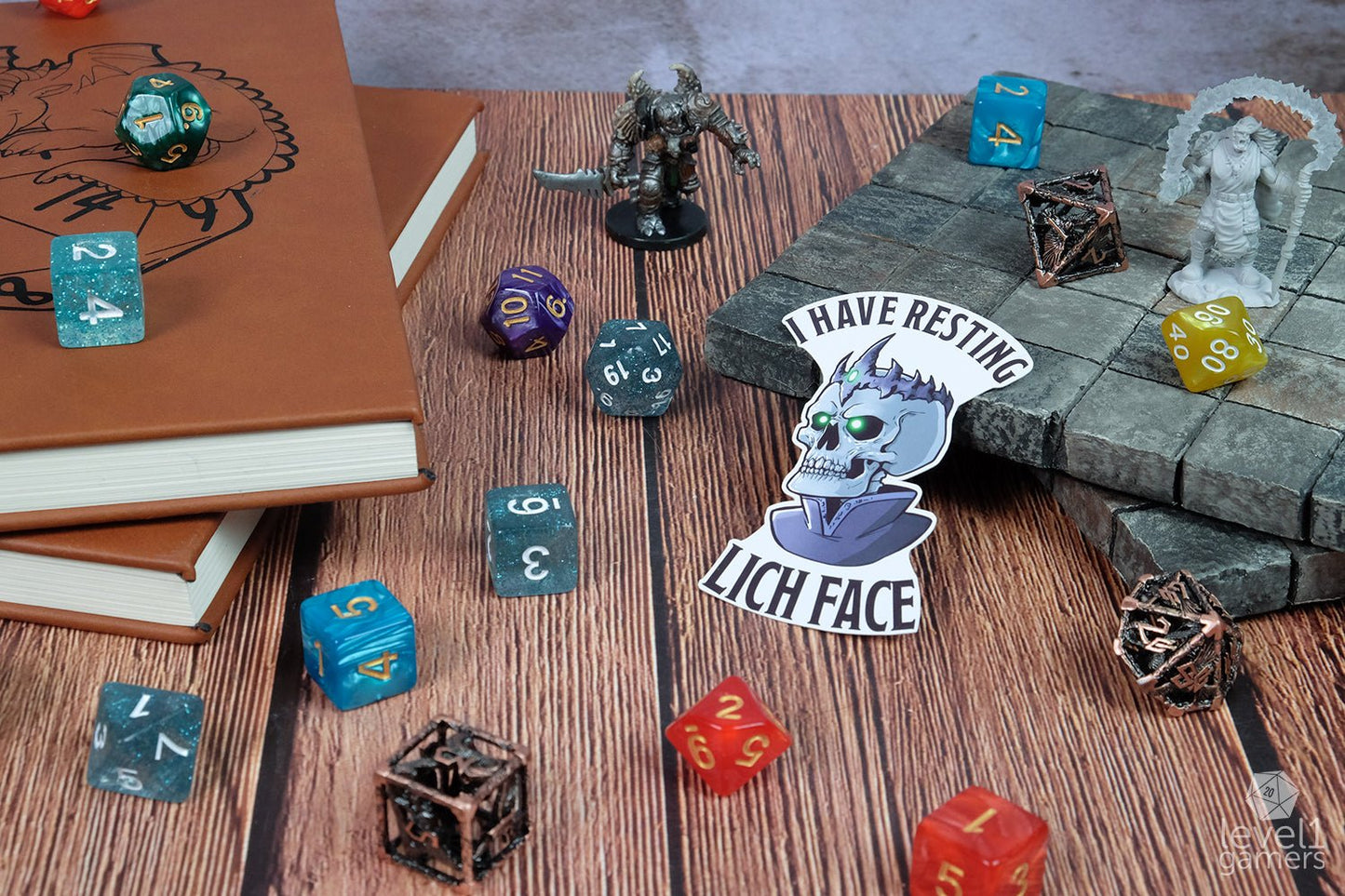 Resting Lich Face Sticker Level 1 Gamers