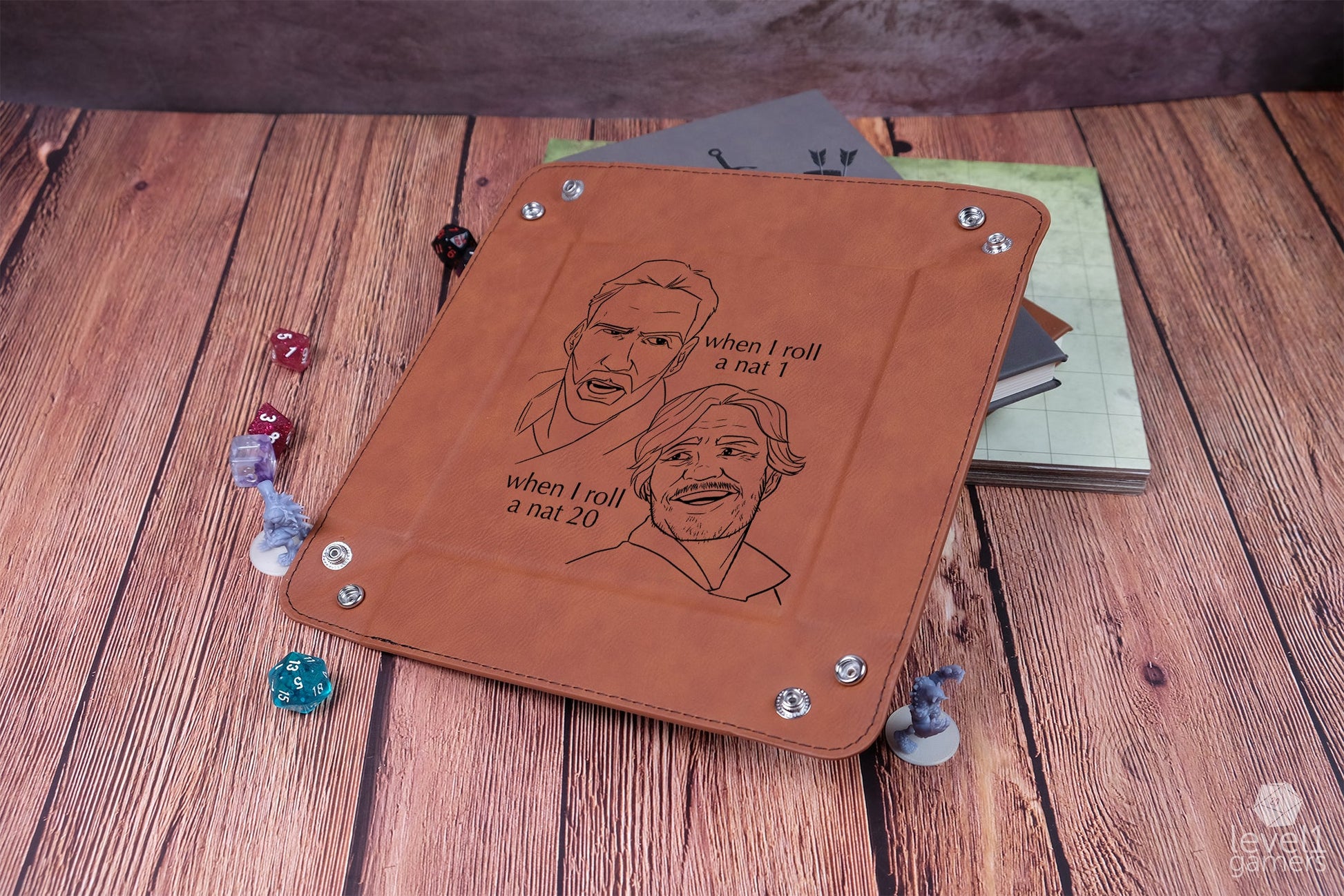 Pedro Pascal Dice Tray Dice Trays Level 1 Gamers
