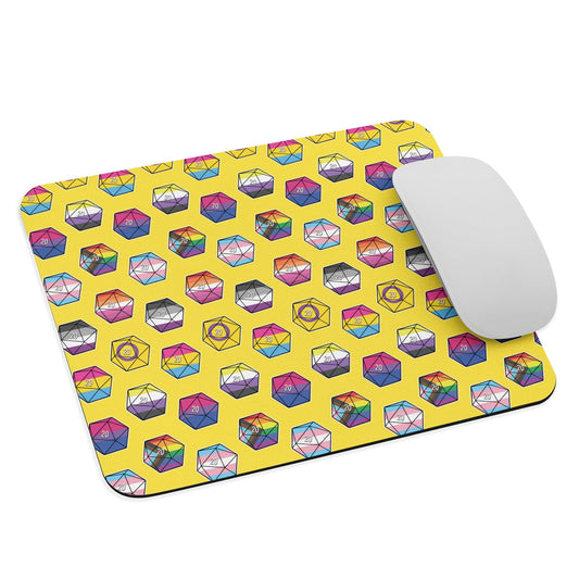 Pride Dice Mouse pad  Level 1 Gamers Default Title