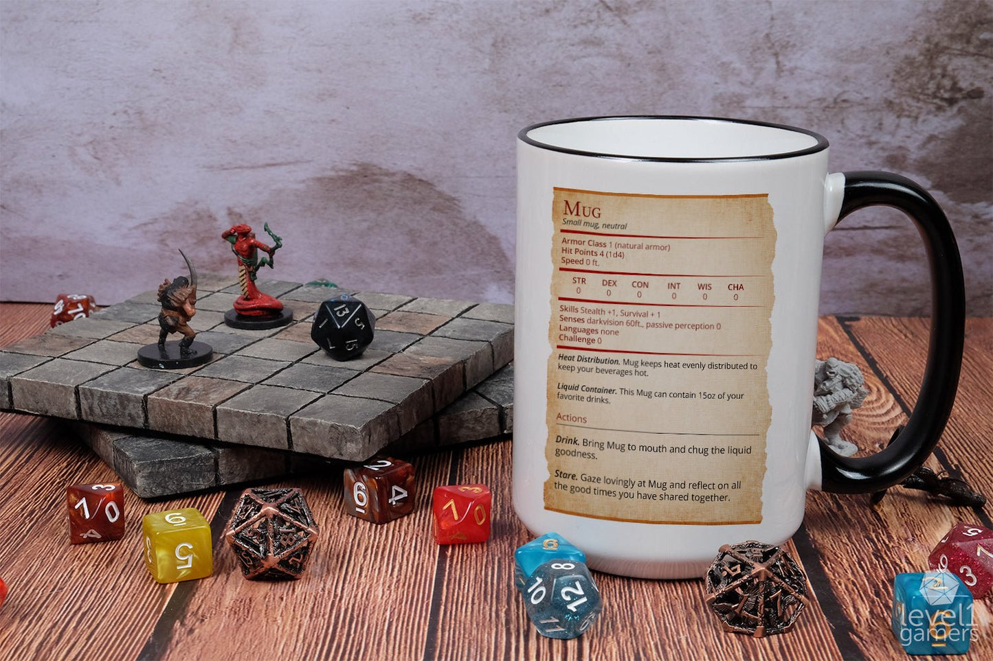 Mug Stat Card Mug Level 1 Gamers