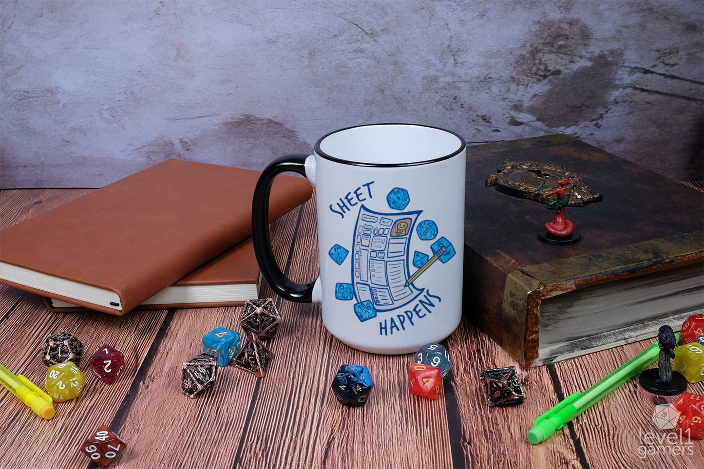 Sheet Happens Mug Mugs Level 1 Gamers