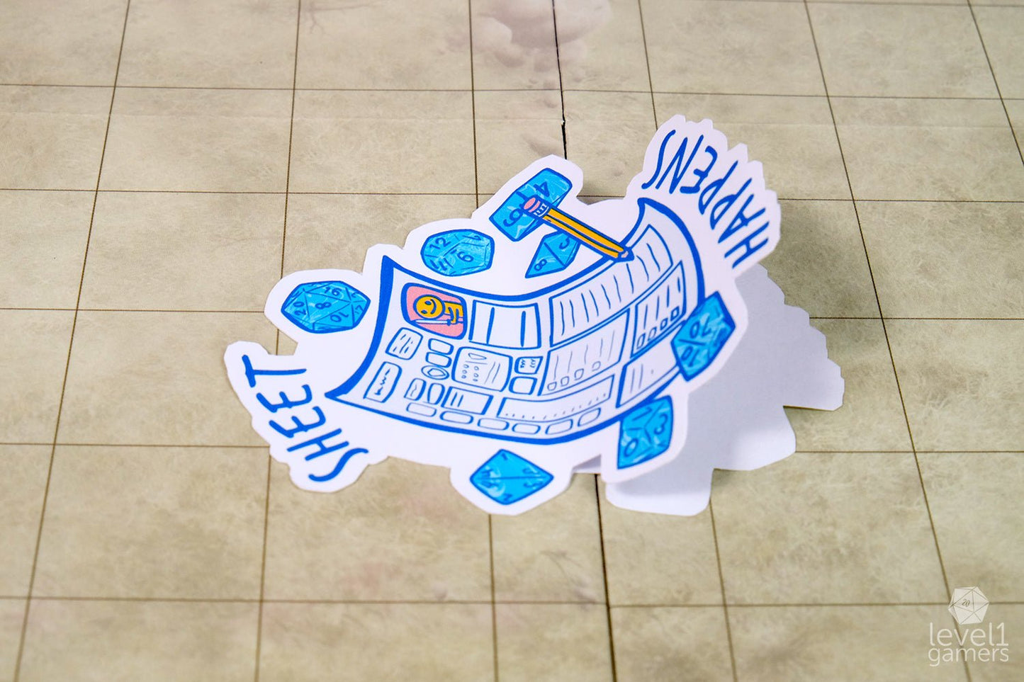 Sheet Happens Sticker Level 1 Gamers