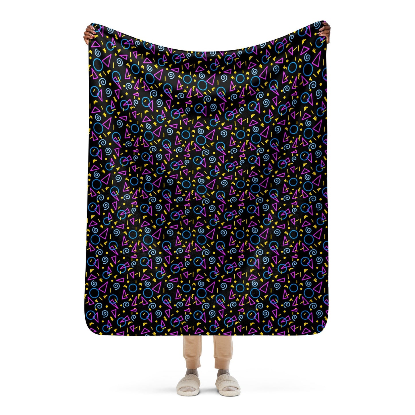 90's Arcade inspired Sherpa blanket Level 1 Gamers Default Title
