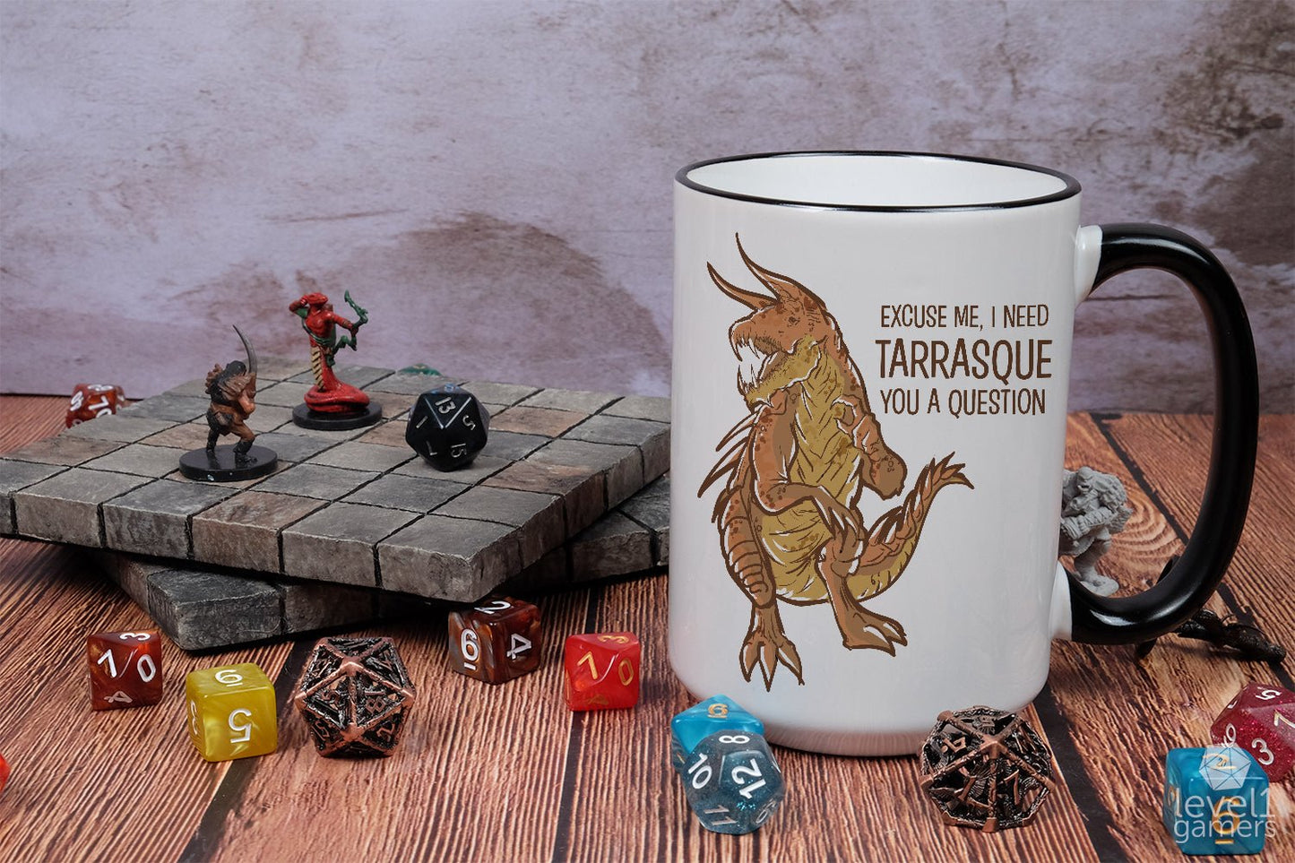 I Need Tarrasque You A Question Mug Level 1 Gamers