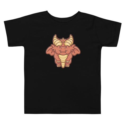 Baby Red Dragon Toddler Short Sleeve Tee  Level 1 Gamers Black 2T