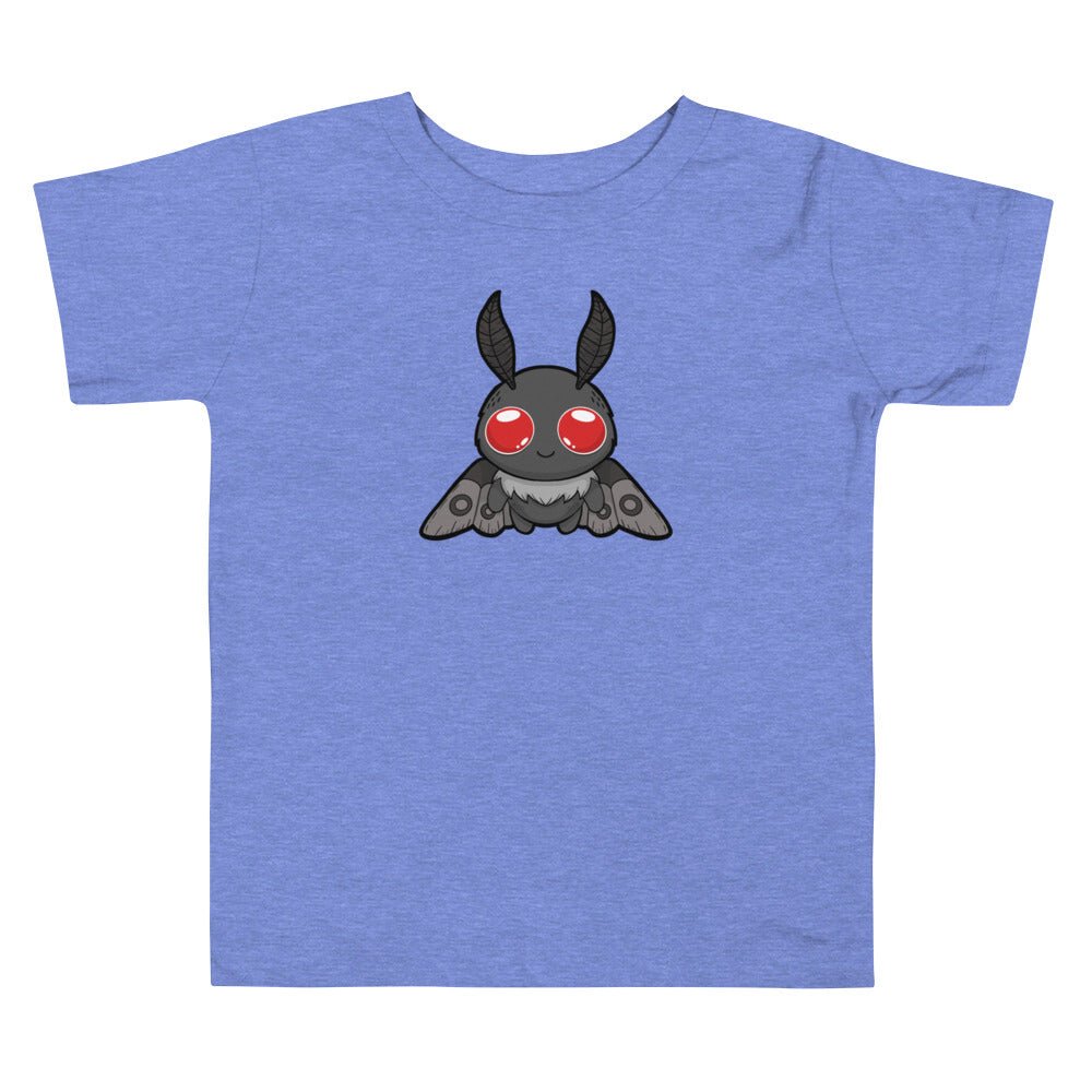 Baby Mothman Toddler Short Sleeve Tee  Level 1 Gamers Heather Columbia Blue 2T