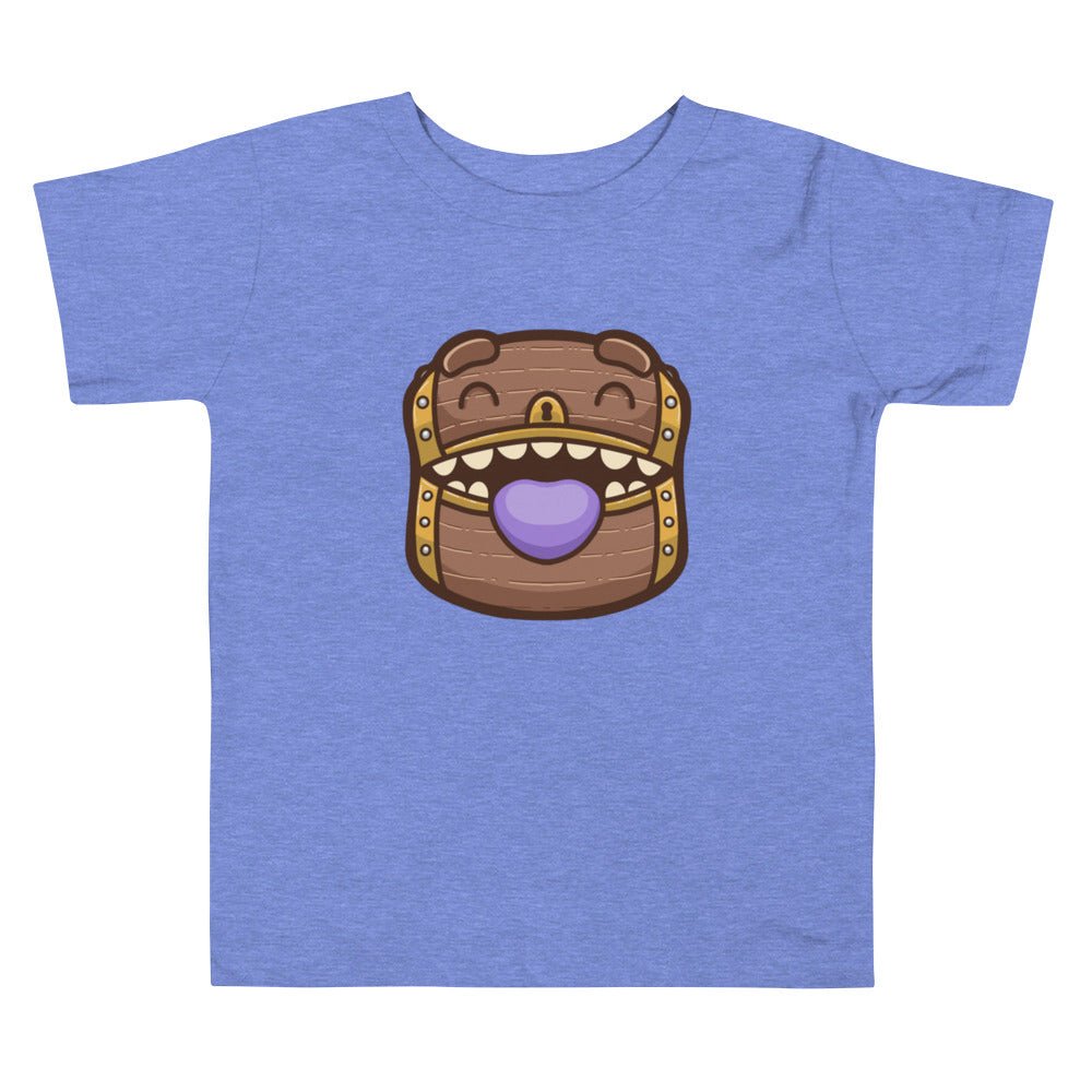 Baby Mimic Toddler Short Sleeve Tee Level 1 Gamers Heather Columbia Blue 2T