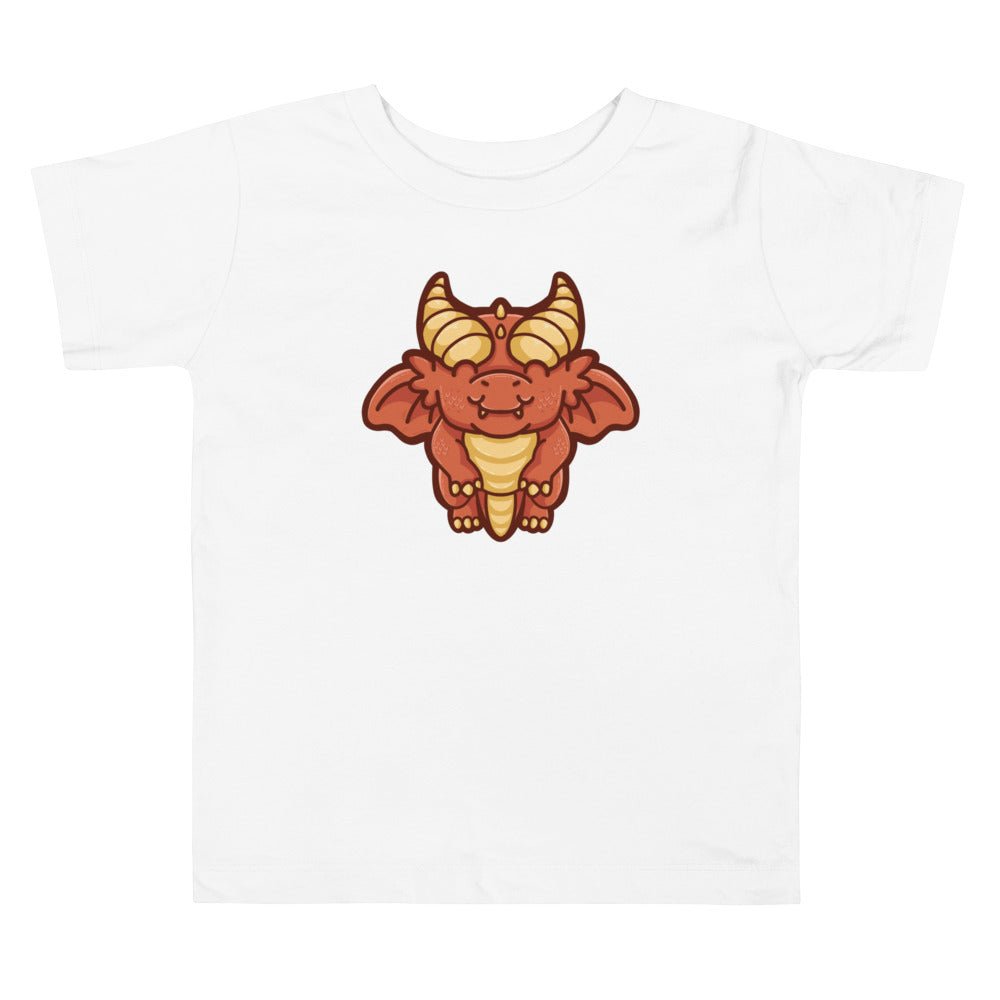 Baby Red Dragon Toddler Short Sleeve Tee  Level 1 Gamers White 2T