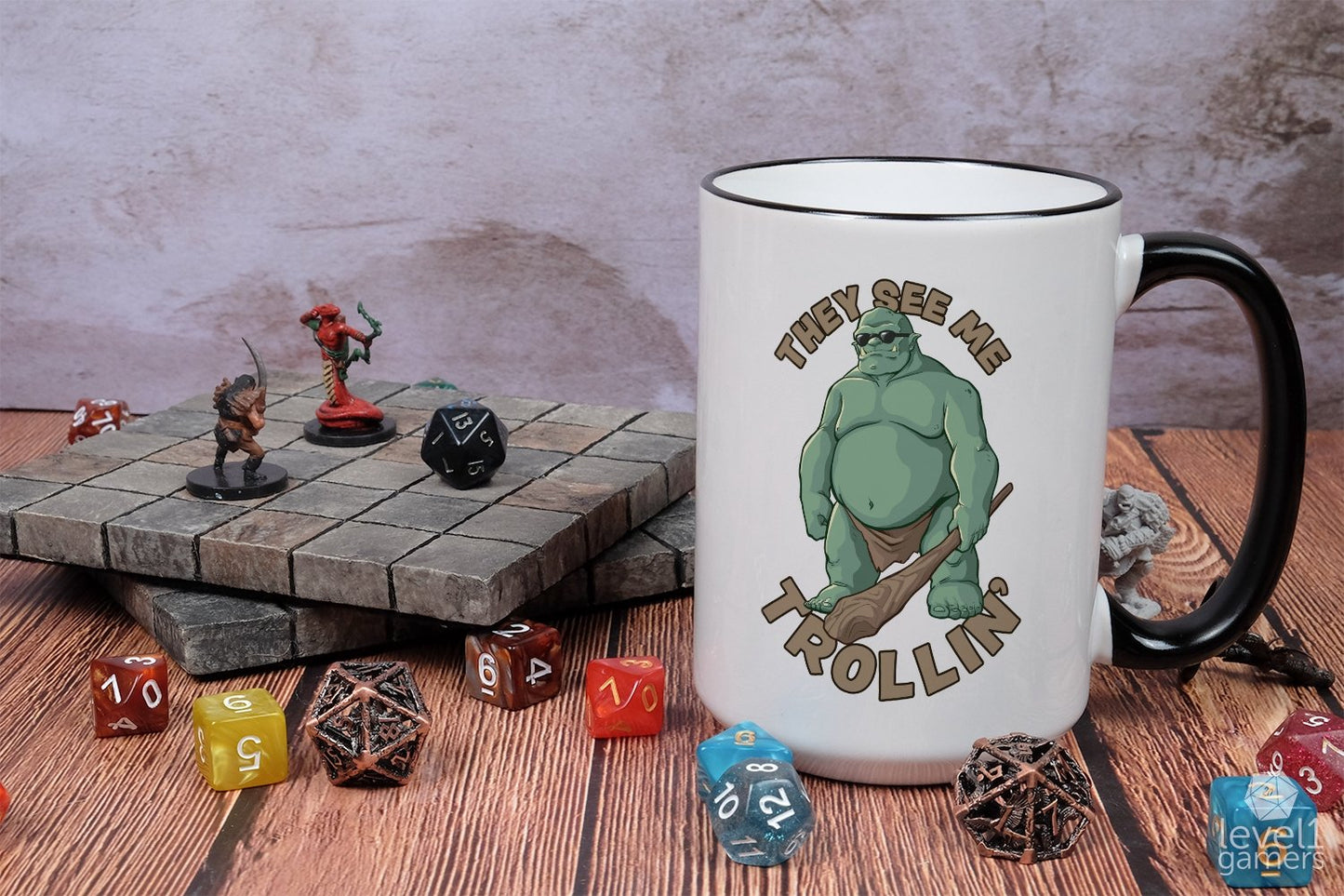 They See Me Trollin Mug Level 1 Gamers