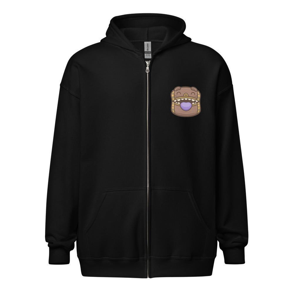 Baby Mimic Unisex heavy blend zip hoodie Level 1 Gamers Black S