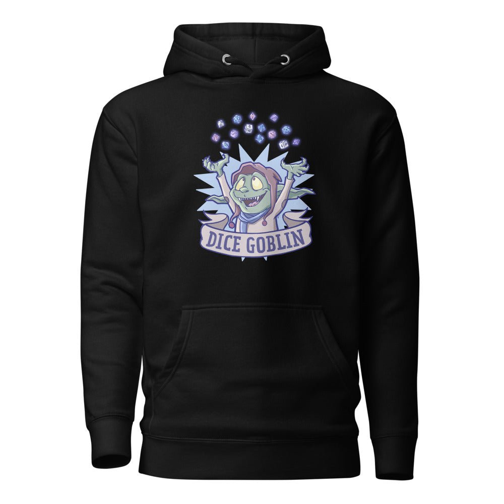 Dice Goblin Unisex Hoodie  Level 1 Gamers Black S
