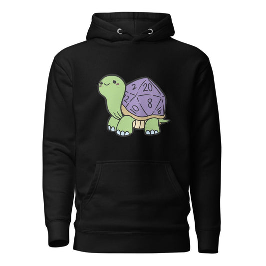 D20 Turtle Unisex Hoodie  Level 1 Gamers Black S