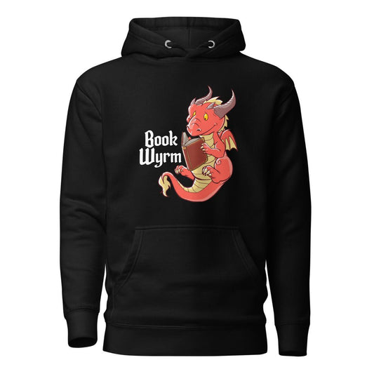 Book Wyrm Unisex Hoodie  Level 1 Gamers Black S