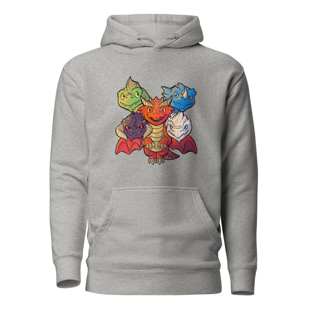 Lil T (Tiamat) Unisex Hoodie Level 1 Gamers Carbon Grey S