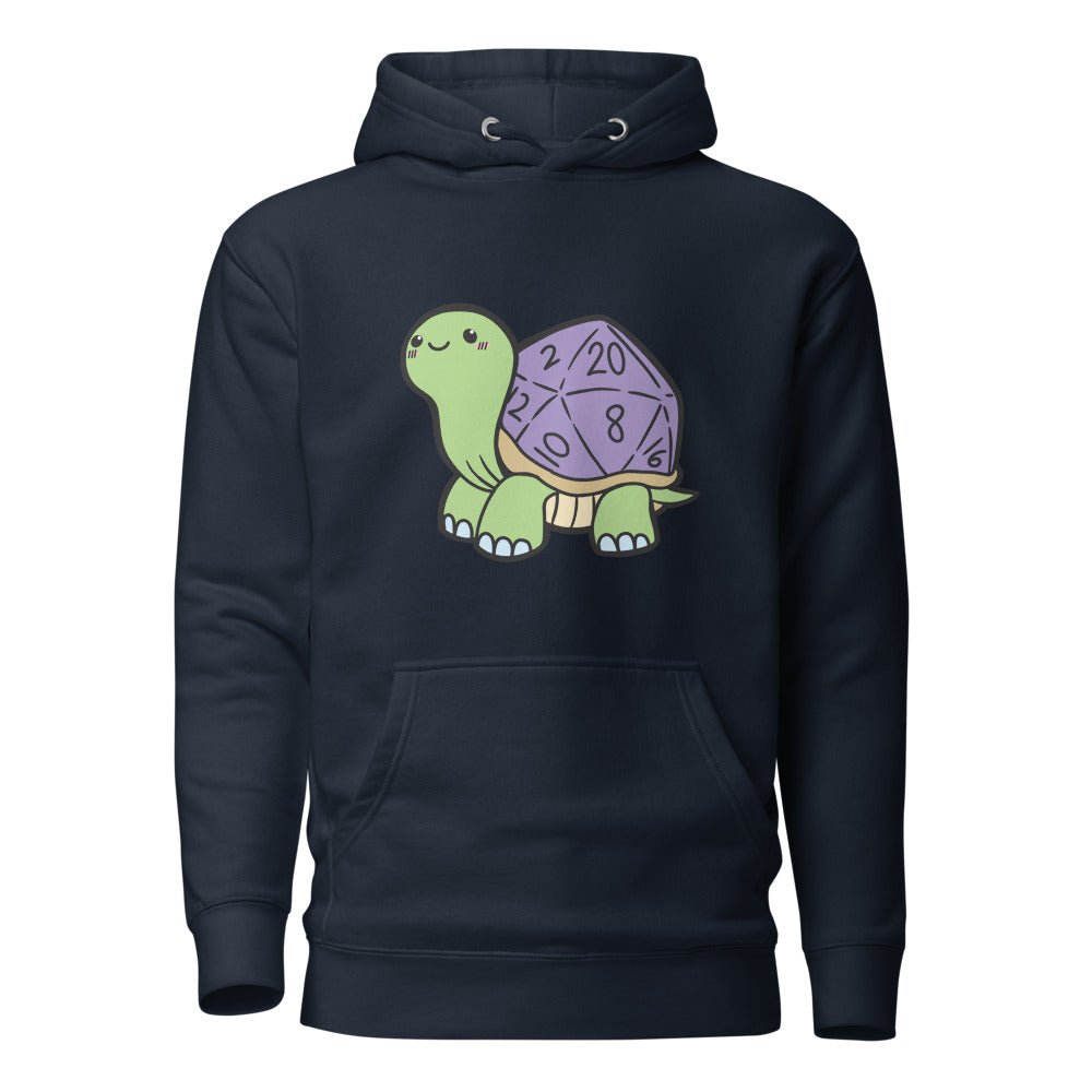 D20 Turtle Unisex Hoodie  Level 1 Gamers Navy Blazer S