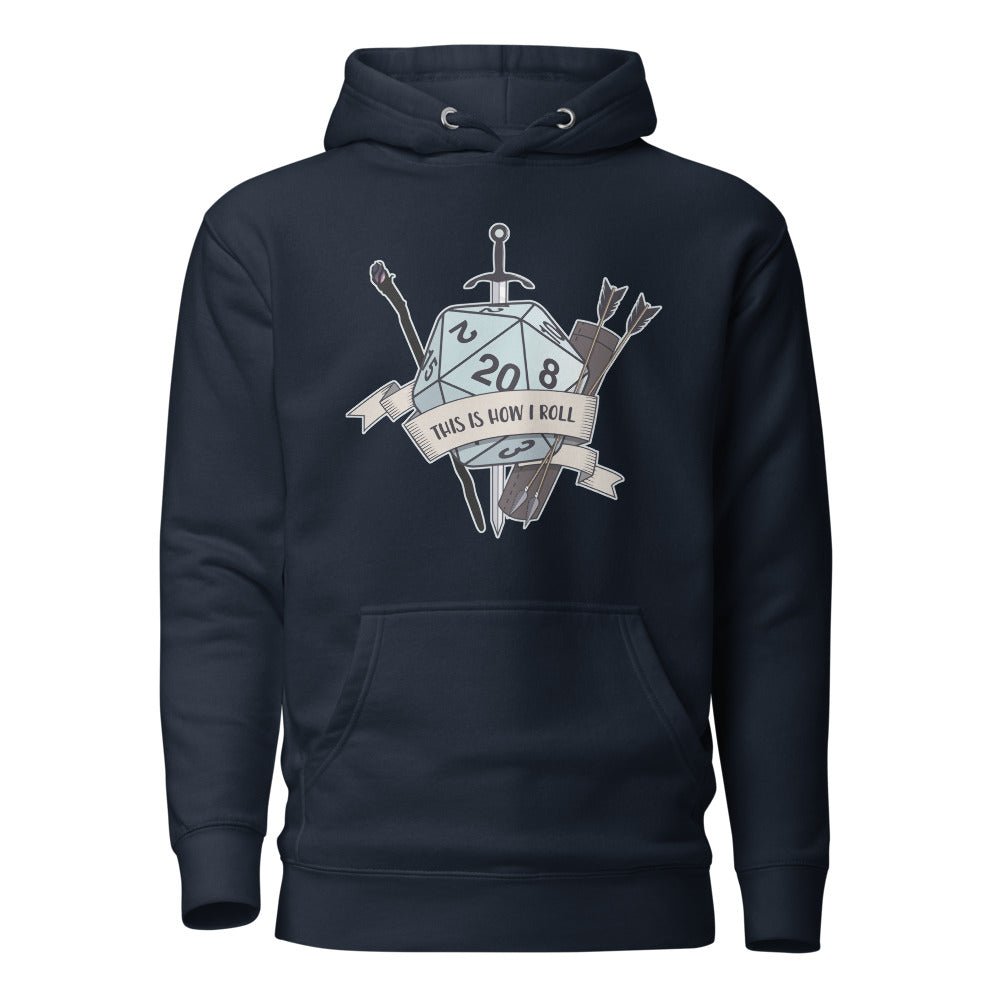 This Is How I Roll Unisex Hoodie Level 1 Gamers Navy Blazer S