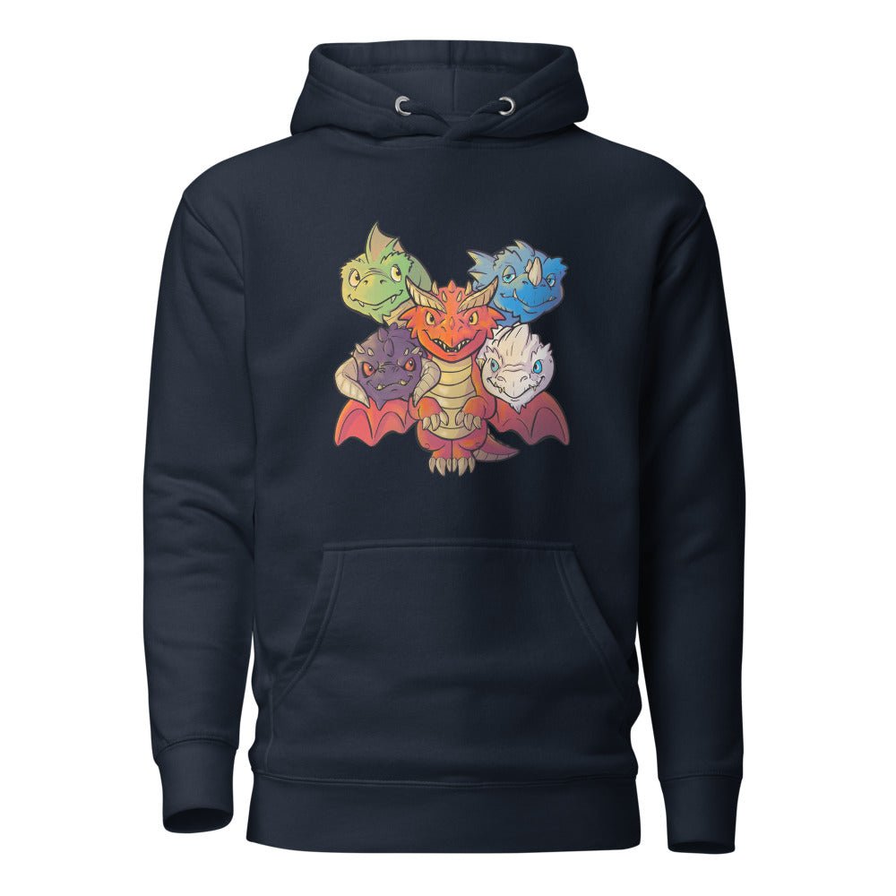 Lil T (Tiamat) Unisex Hoodie Level 1 Gamers Navy Blazer S