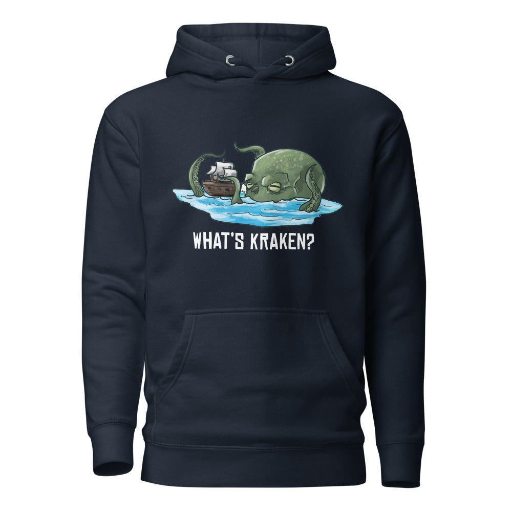 What's Kraken Unisex Hoodie Level 1 Gamers Navy Blazer S