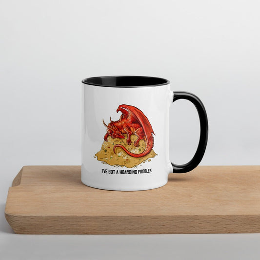 Hoarding Problem (Dragon) Mug  Level 1 Gamers Black 11oz