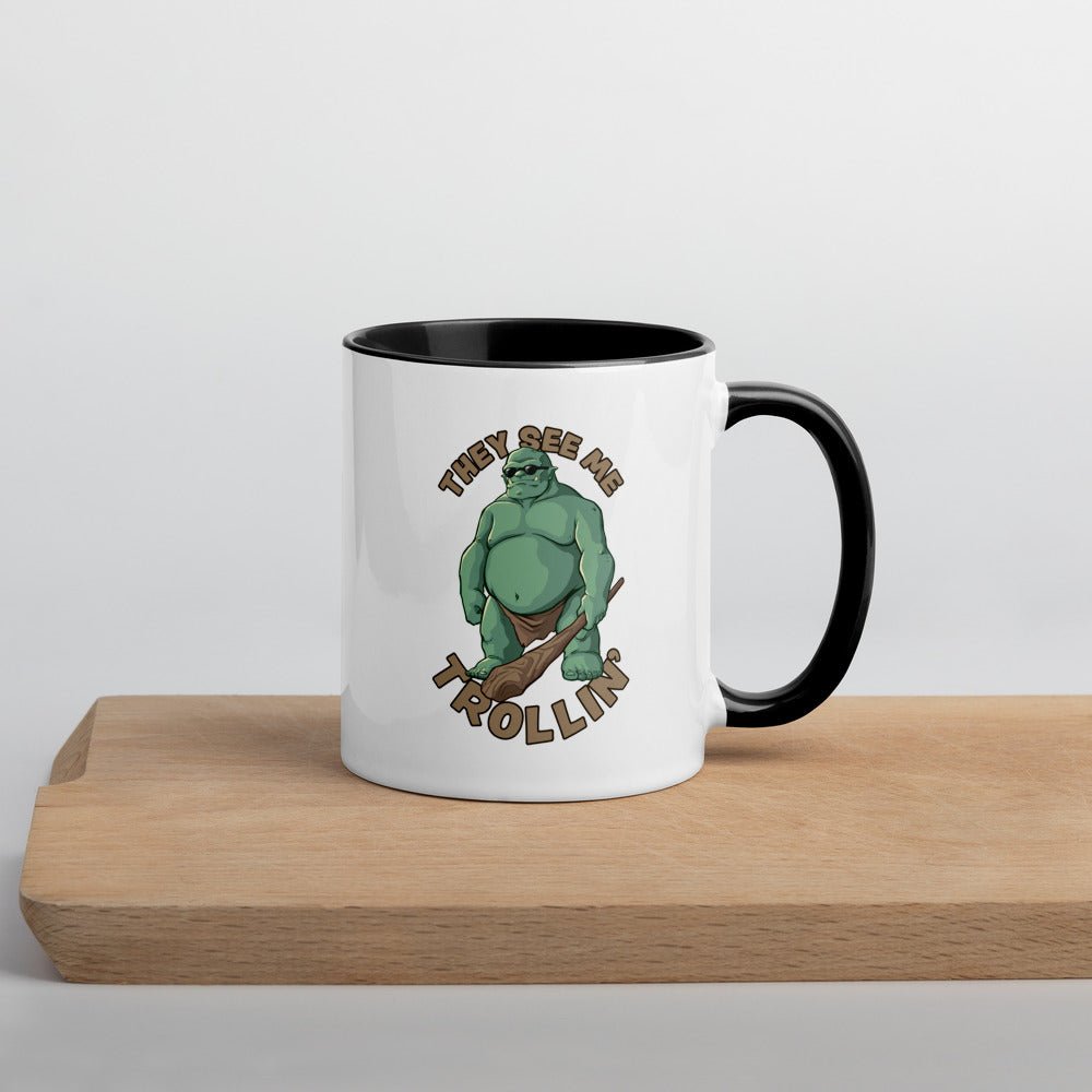 They See Me Trollin Mug Level 1 Gamers Black 11oz