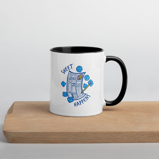 Sheet Happens Mug  Level 1 Gamers Black 11oz