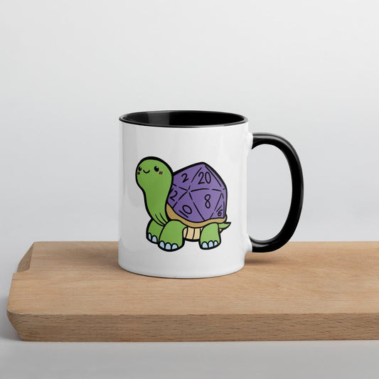 D20 Turtle Mug  Level 1 Gamers Black 11oz
