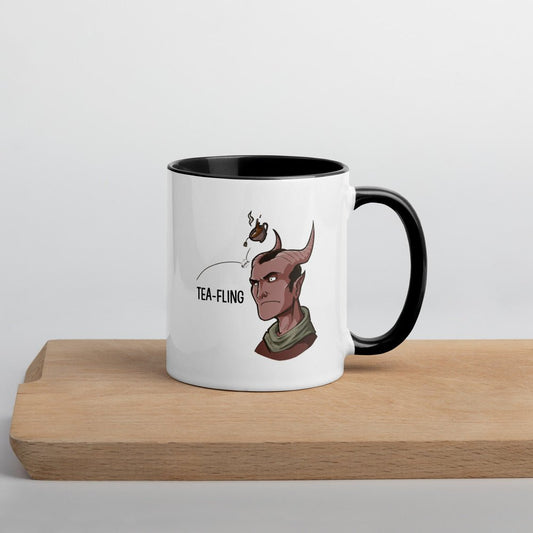 Tea-Fling Mug  Level 1 Gamers Black 11oz