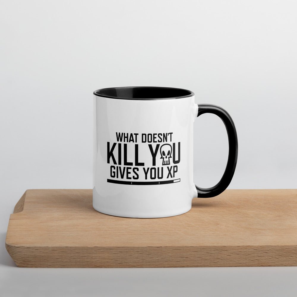 What Doesn't Kill You Gives You XP Mug Level 1 Gamers Black 11oz