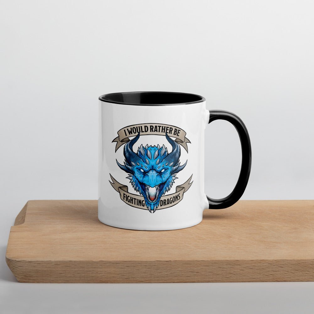 Fighting Dragons Mug Level 1 Gamers Black 11oz