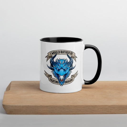 Fighting Dragons Mug  Level 1 Gamers Black 11oz