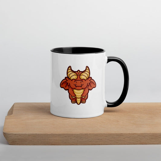 Baby Red Dragon Mug  Level 1 Gamers Black 11oz