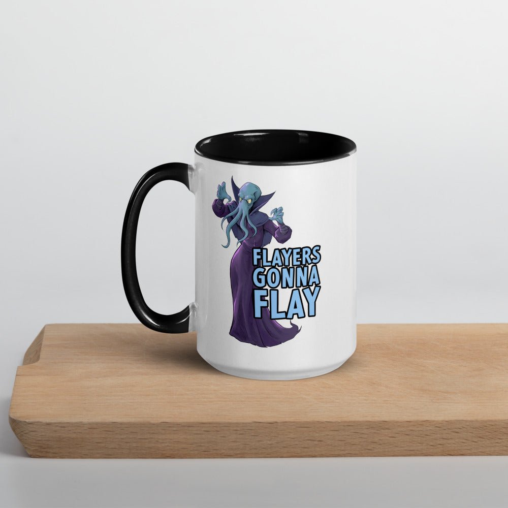 Flayers Gonna Flay Mug with Color Inside  Level 1 Gamers Black 15oz
