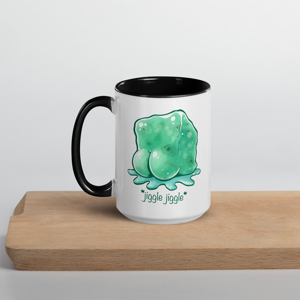 Jiggle Jiggle Dummy Thicc Jelly Cube Mug with Color Inside  Level 1 Gamers Black 15oz