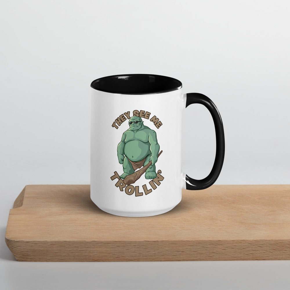 They See Me Trollin Mug Level 1 Gamers Black 15oz