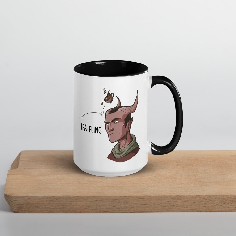 Tea-Fling Mug  Level 1 Gamers Black 15oz