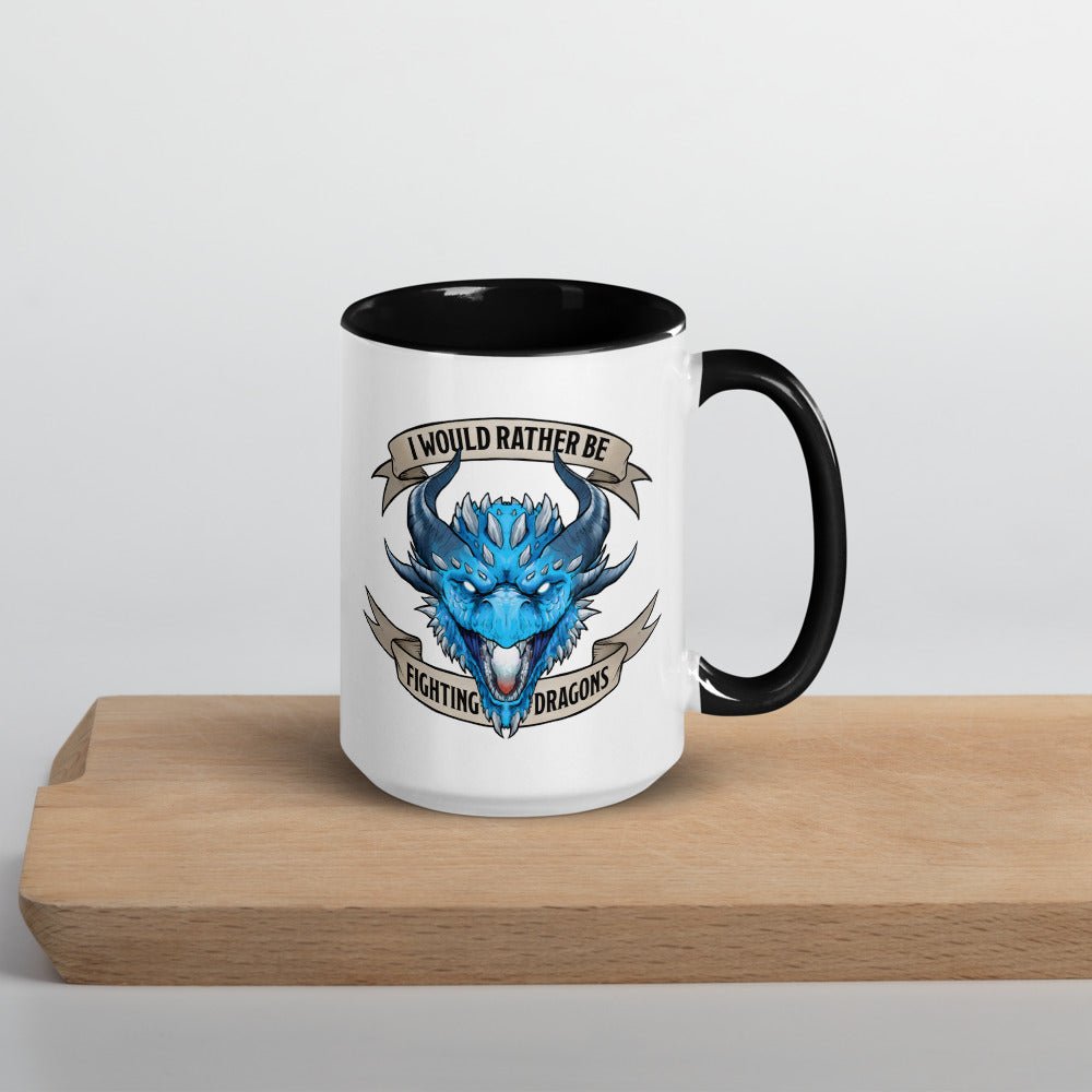 Fighting Dragons Mug  Level 1 Gamers Black 15oz