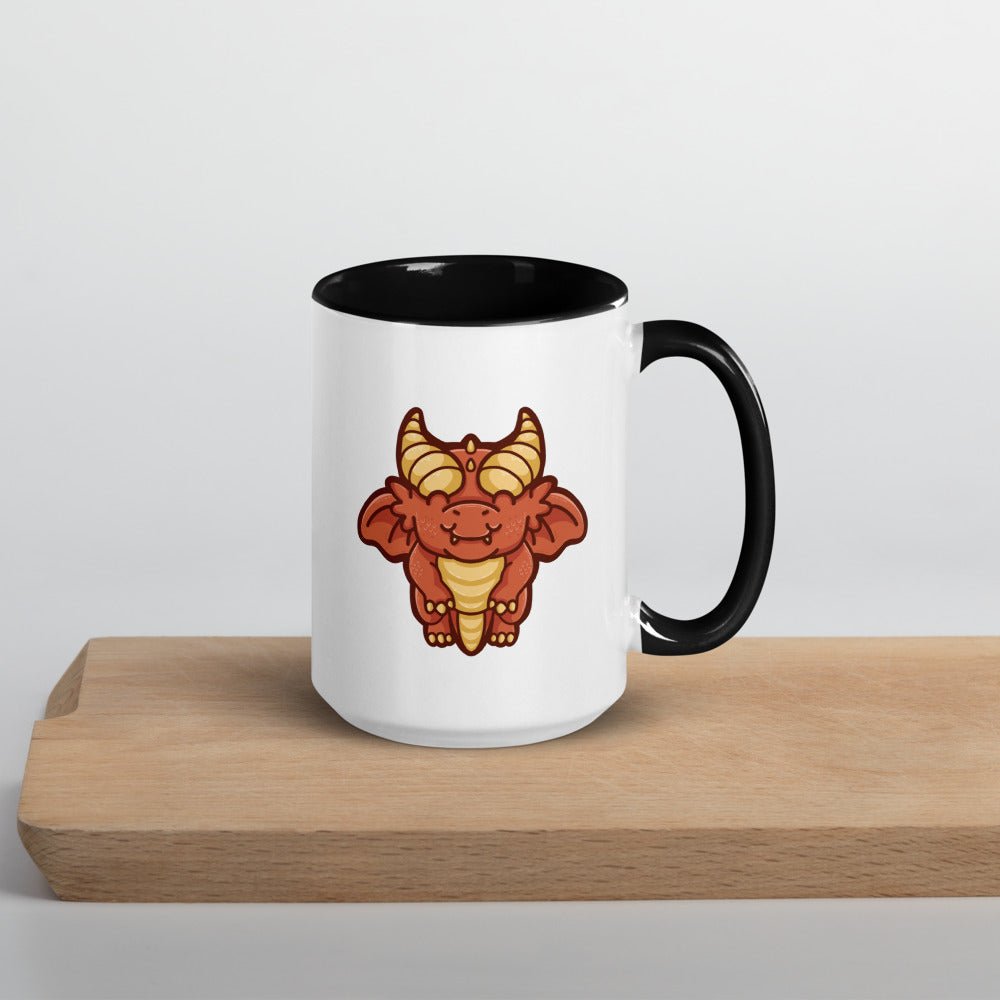 Baby Red Dragon Mug  Level 1 Gamers Black 15oz