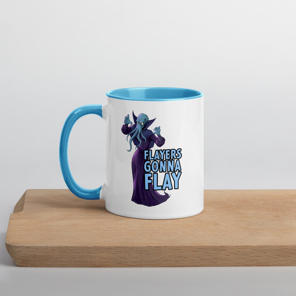 Flayers Gonna Flay Mug with Color Inside  Level 1 Gamers Blue 11oz