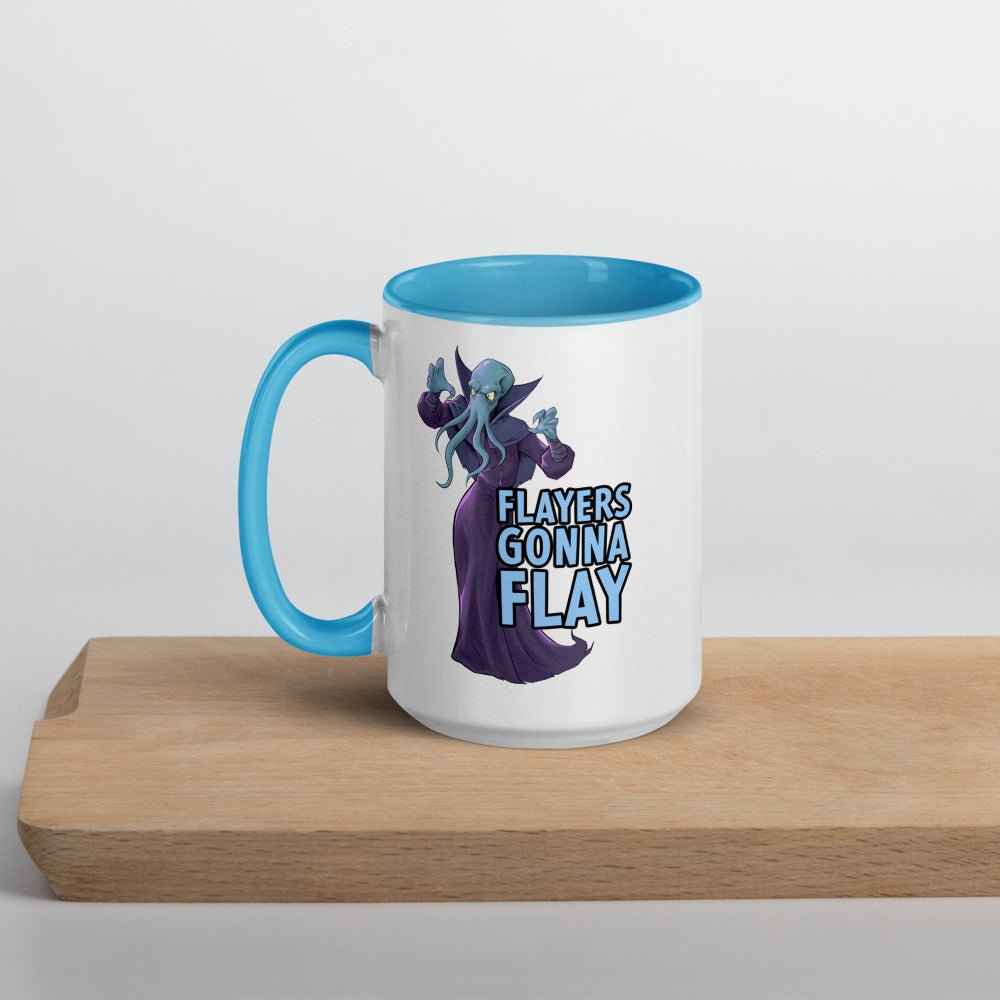 Flayers Gonna Flay Mug with Color Inside  Level 1 Gamers Blue 15oz
