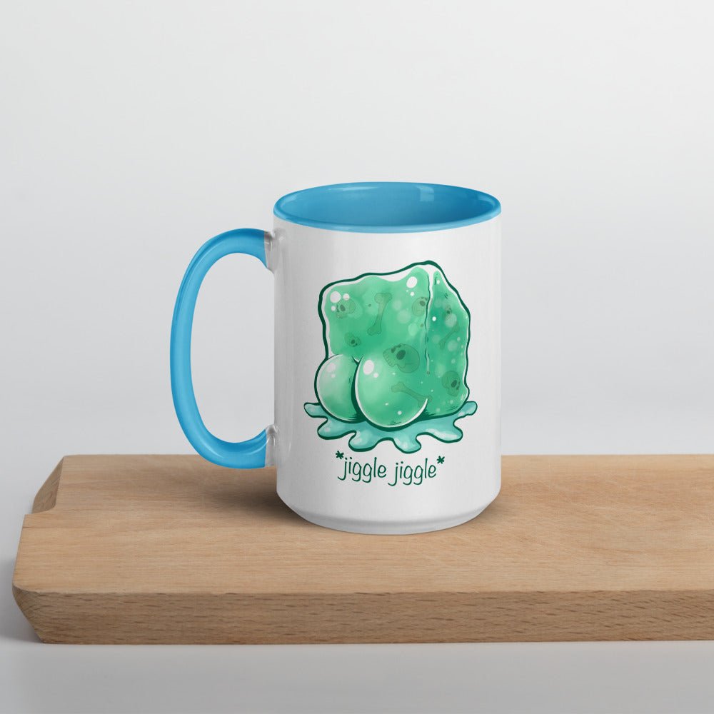 Jiggle Jiggle Dummy Thicc Jelly Cube Mug with Color Inside  Level 1 Gamers Blue 15oz