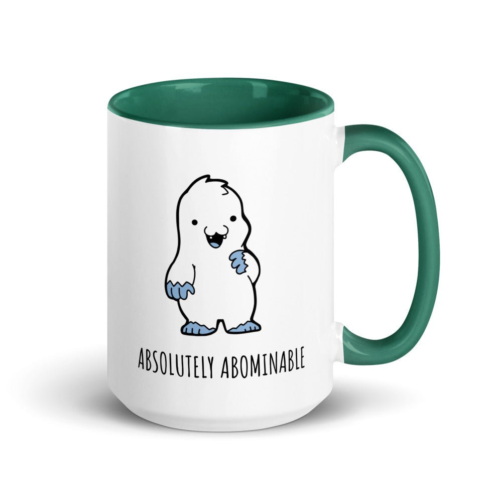 Abominable Baby Yeti Mug with Color Inside Level 1 Gamers Dark Green 15oz