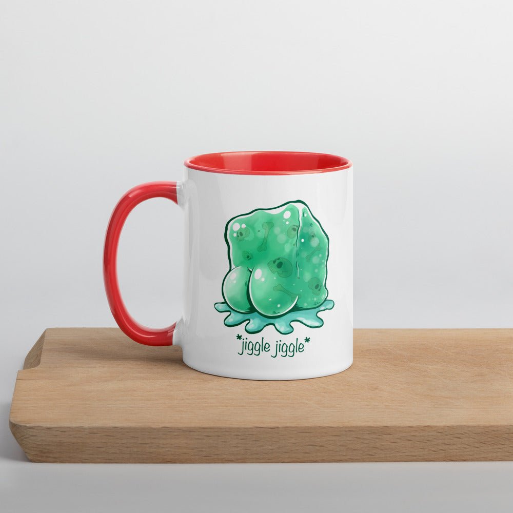 Jiggle Jiggle Dummy Thicc Jelly Cube Mug with Color Inside Level 1 Gamers Red 11oz