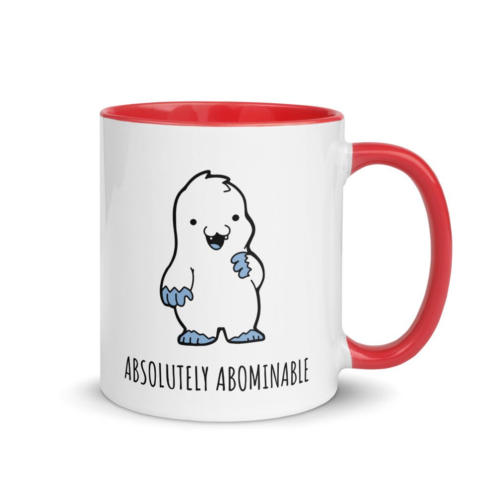 Abominable Baby Yeti Mug with Color Inside  Level 1 Gamers Red 11oz 