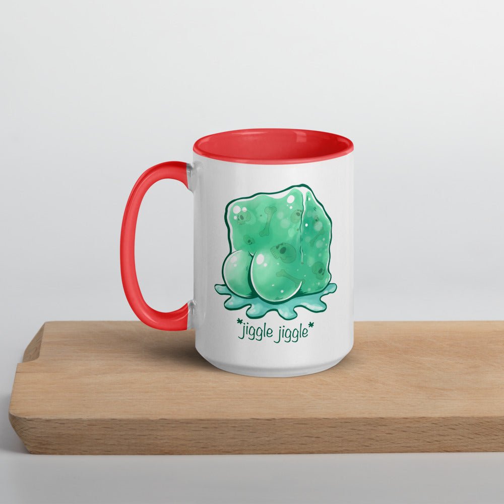 Jiggle Jiggle Dummy Thicc Jelly Cube Mug with Color Inside Level 1 Gamers Red 15oz