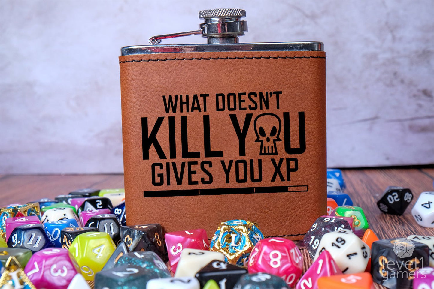 What Doesn't Kill You Gives You XP Flask Level 1 Gamers