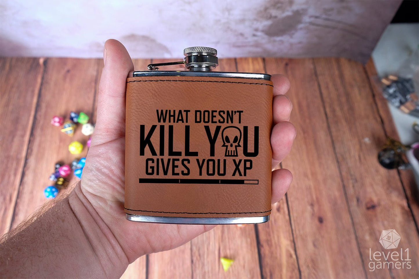 What Doesn't Kill You Gives You XP Flask Level 1 Gamers