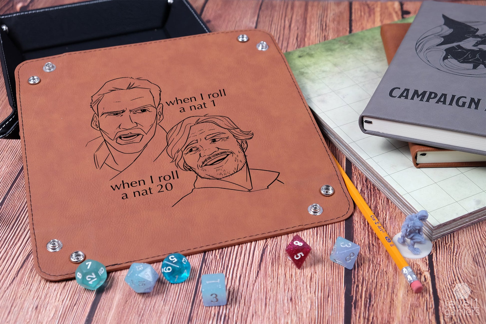 Pedro Pascal Dice Tray Dice Trays Level 1 Gamers