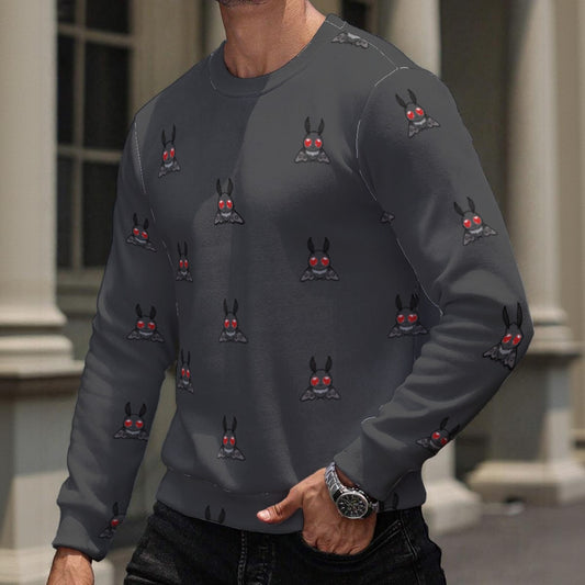 Cute Chibi Mothman Print Heavy Fleece Sweatshirt Yoycol