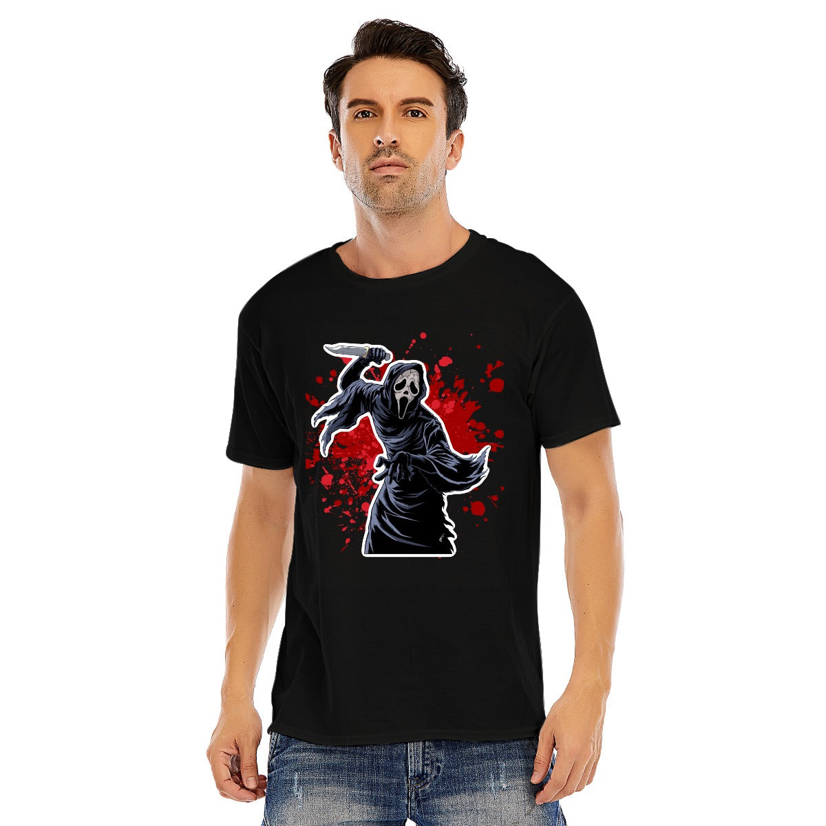Ghostface Fanart T-shirt Yoycol 2XL Black