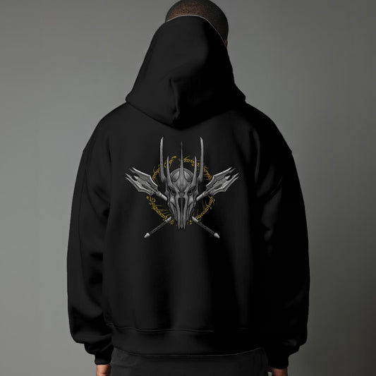 Sauron Fanart Unisex Pullover Hoodie with One Ring Design Yoycol